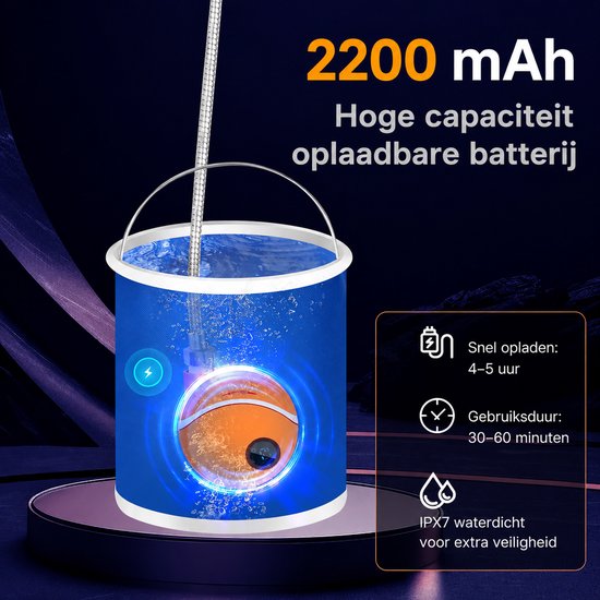 Draagbare Elektrische Camping Douche - Oplaadbaar via USB - Outdoor Douchekop - Waterproof - Staza — afbeelding 4