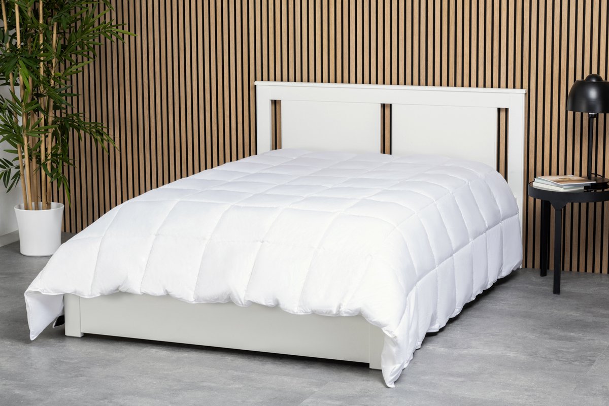Aliena Luxe Donzen Zomerdekbed 240x220 cm – 90% Eendendons – Hotelkwaliteit – Warmteklasse 4 – Ideaal voor Warme Slapers – Licht, Ademend & Verkoelend – Anti-Verschuif Systeem – lits jumeaux