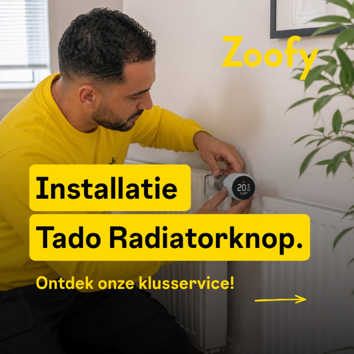 Installatie Tado Radiatorknop - Door Zoofy in samenwerking met bol.com - Installatie-afspraak gepland binnen 1 werkdag