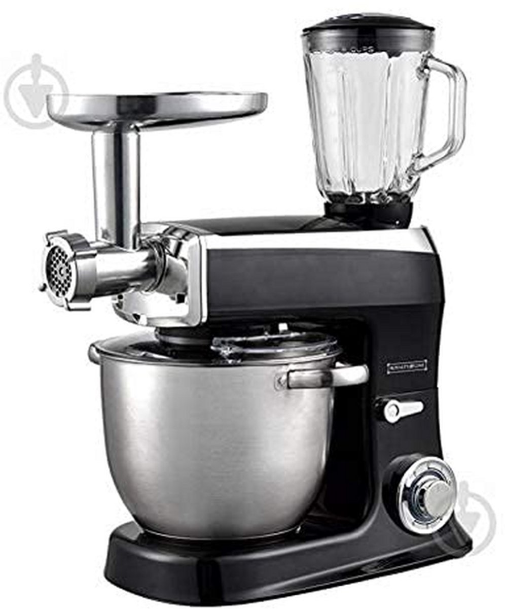 Keukenrobot - Keukenmixer - Bakken en Koken - Krachtige Motor 1900W - 6.5 L Kom - Zwart