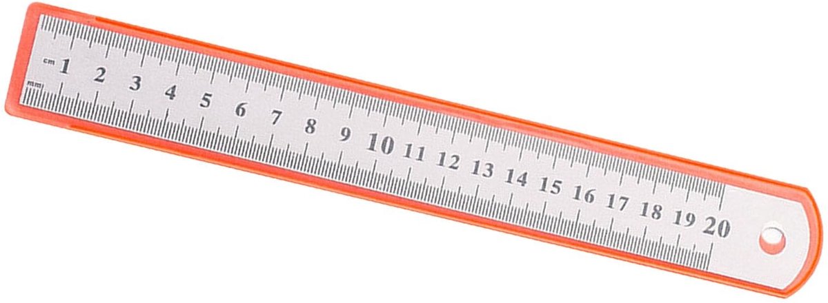 Dailygoods- Liniaal 20 cm - Roestvrij Staal - Precisie Metingen - Teken/Engineering - Lichtgewicht - Duurzaam Ontwerp - Meetlat