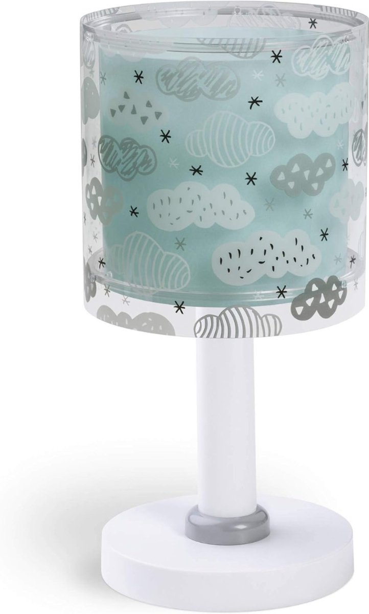 QIN® Tafellamp Kinderkamer - Kndernachtlampen - Bureaulamp Kinderkamer - Mintgroen - 15cm x 15cm x 30cm