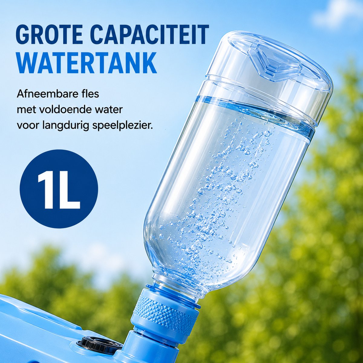 Montzys® Waterpistool XL - Water Pistool - Waterspeelgoed & Buitenspeelgoed - Geschikt voor Super Soaker - Speelgoed Kinderen — afbeelding 3