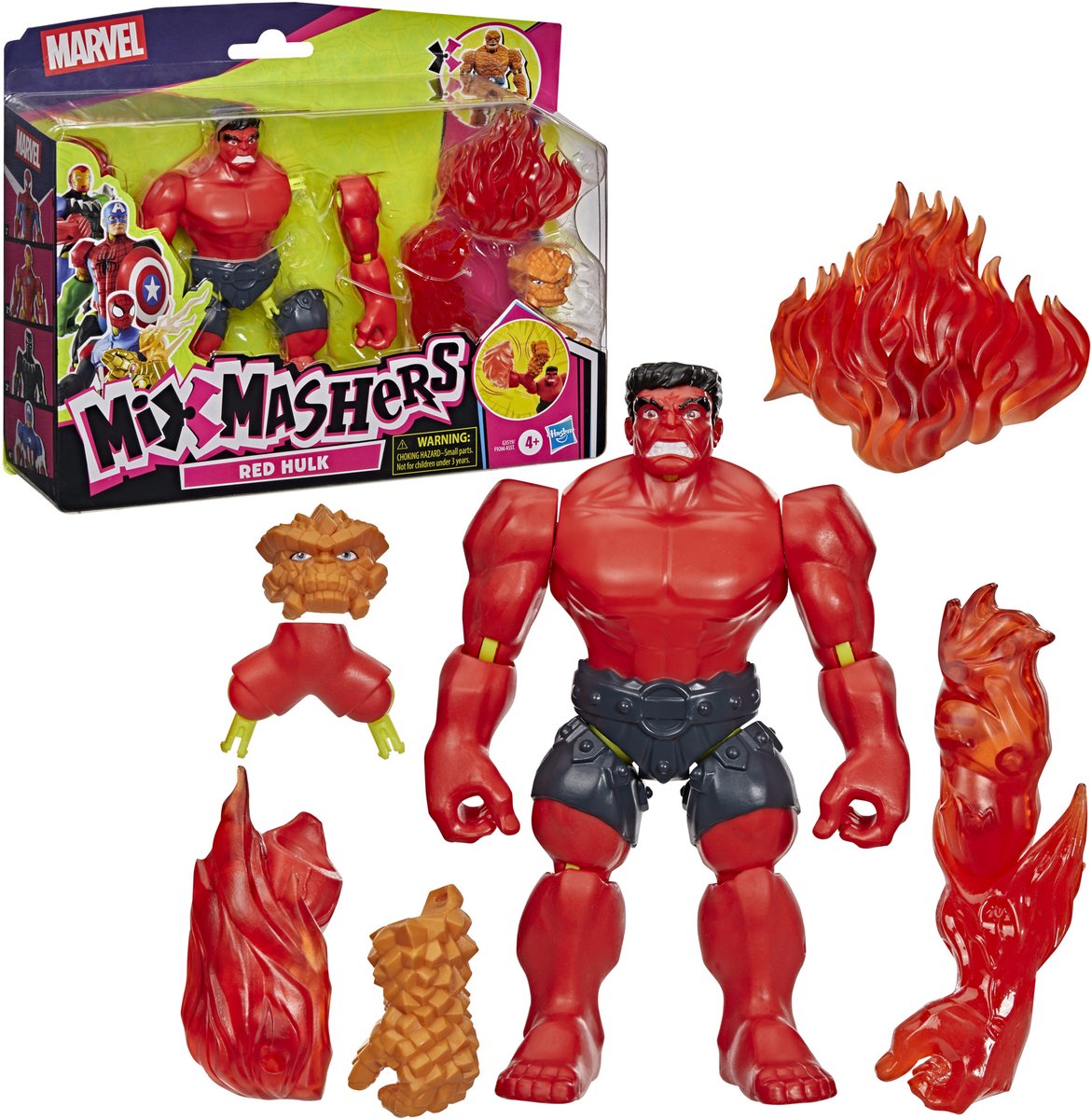 MixMashers Marvel Avengers Red Hulk - Actiefiguur
