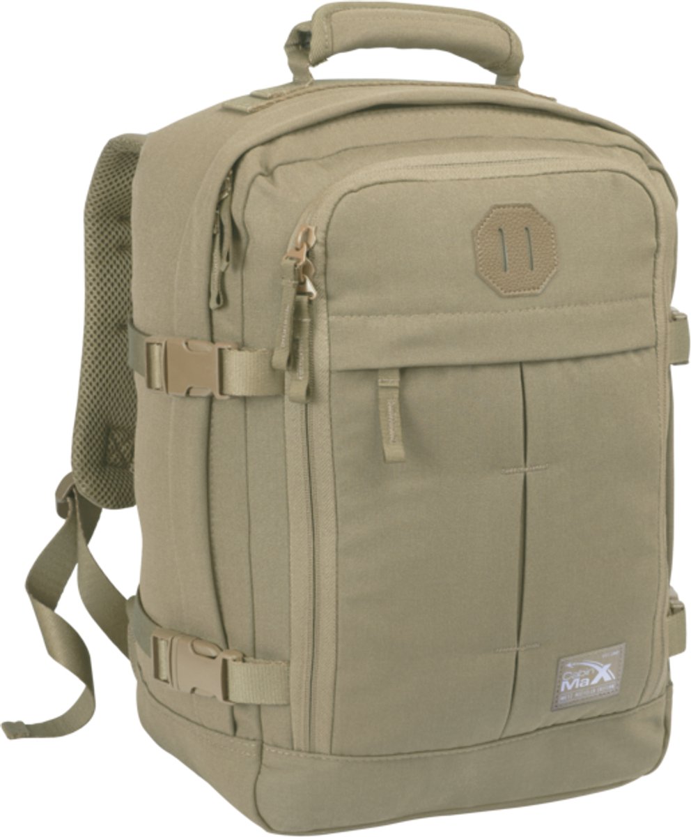 CabinMax Metz Reistas – Handbagage 24L Ryanair / Wizz Air – Rugzak Transavia – Schooltas - 40x30x20 cm – Compact Backpack – Lichtgewicht – zandsteen kleur – foto 7