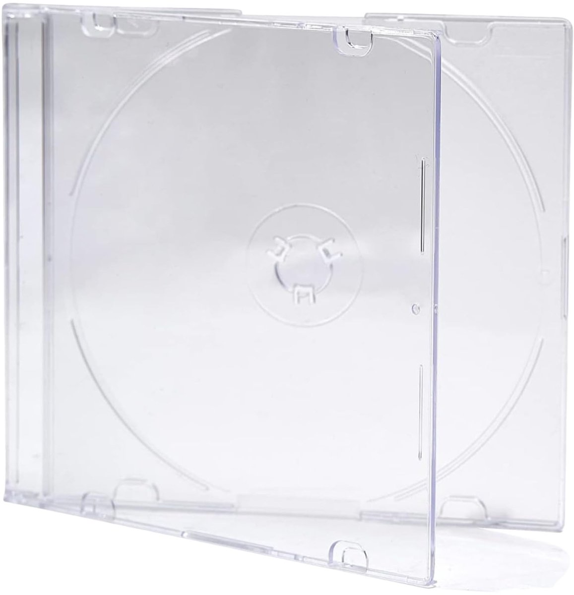 Dailygoods- Slimline Jewel Case 5.2mm - CD/DVD Opbergsysteem - 25 Stuks - Transparante Tray - Lichtgewicht - Hoge Kwaliteit - Cd Hoes