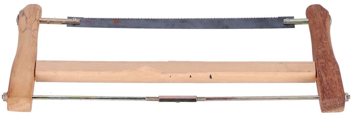 Dailygoods- Kaderzaag Hoogwaardig Teakhout - Handzaag voor Hout - Slijtvast Mangaanstaal - Draagbare Zaag - Hout Snijgereedschap - Fijn Gepolijst Oppervlak