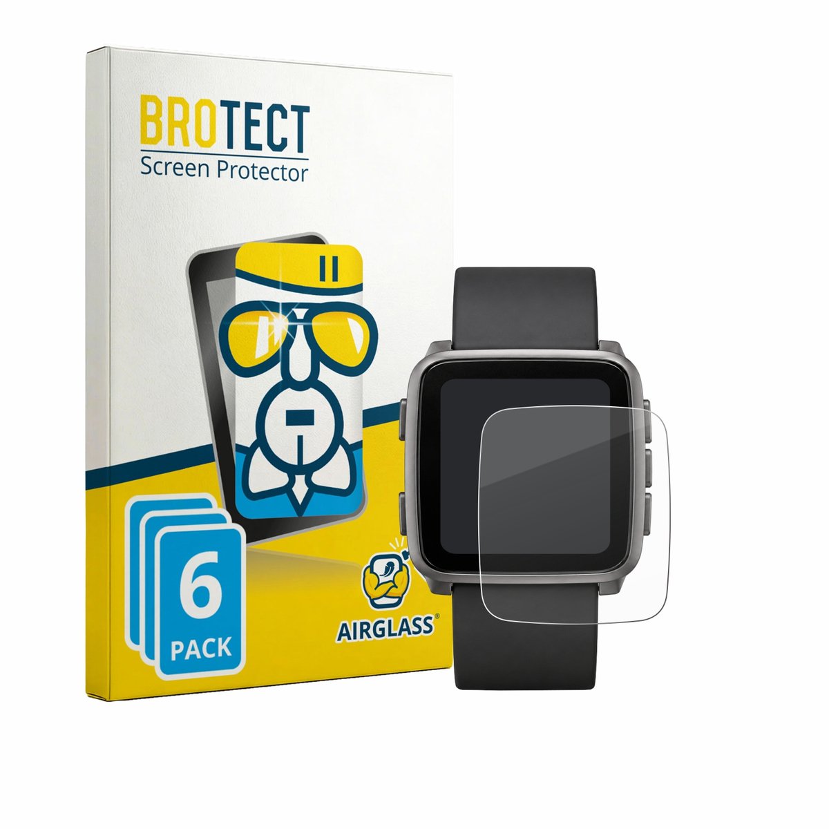 Screenprotector 6 Stuks voor Pebble Time 2 2026 Beschermglas transparant