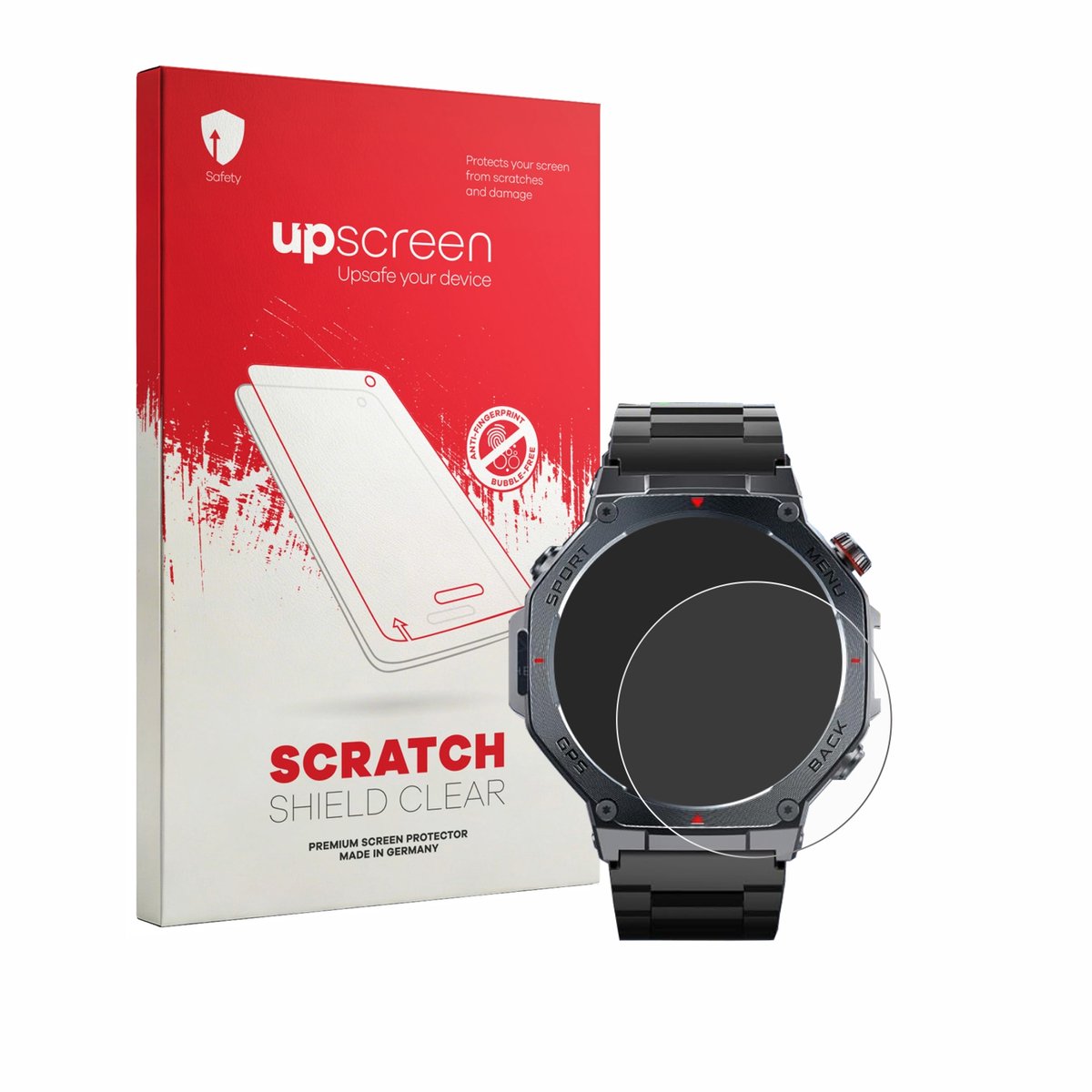 upscreen - Screenprotector voor Jugeman V20 1.43" - Folie Beschermfolie transparant