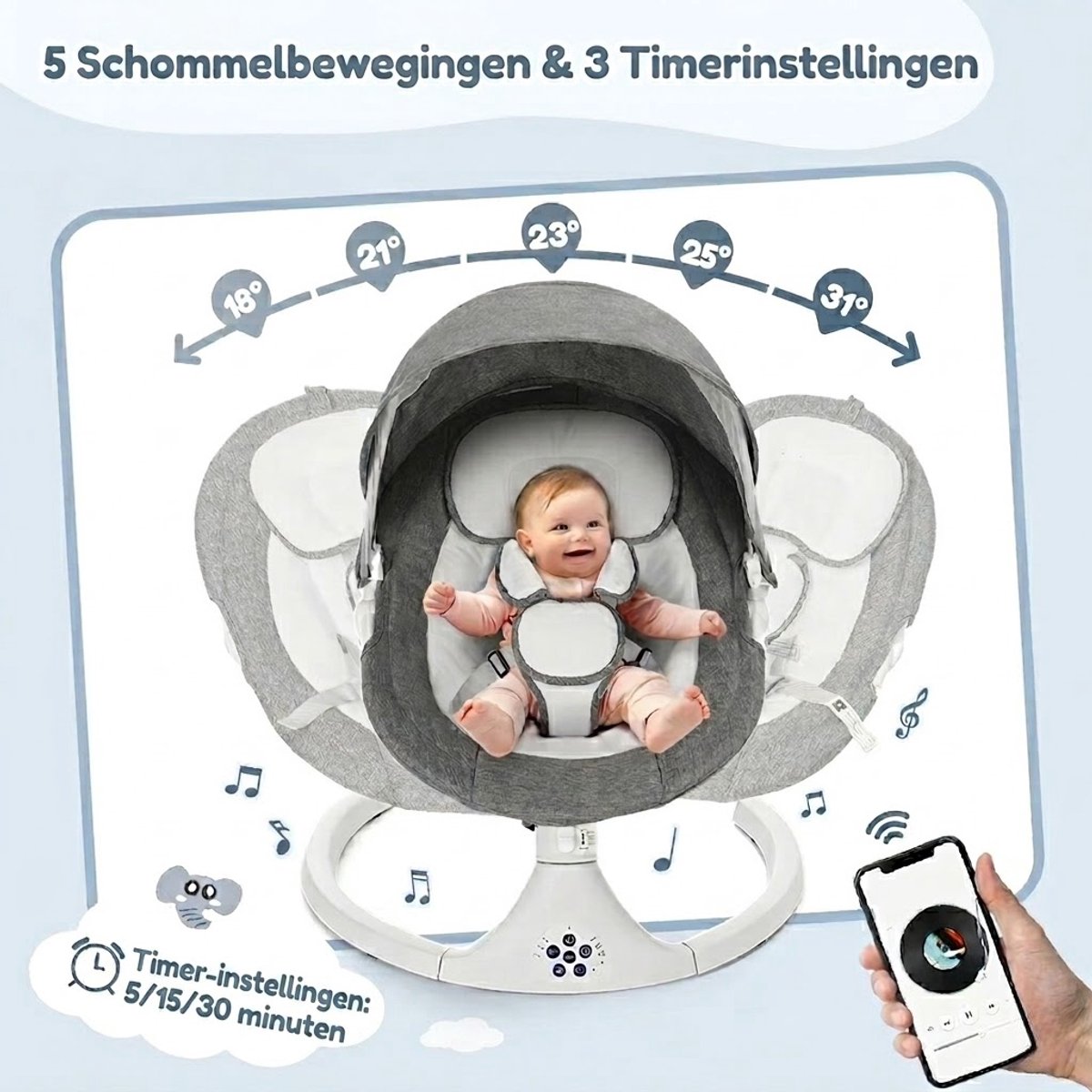 Khido Elektrische Wipstoel - Lichtgrijs thumbnail 4