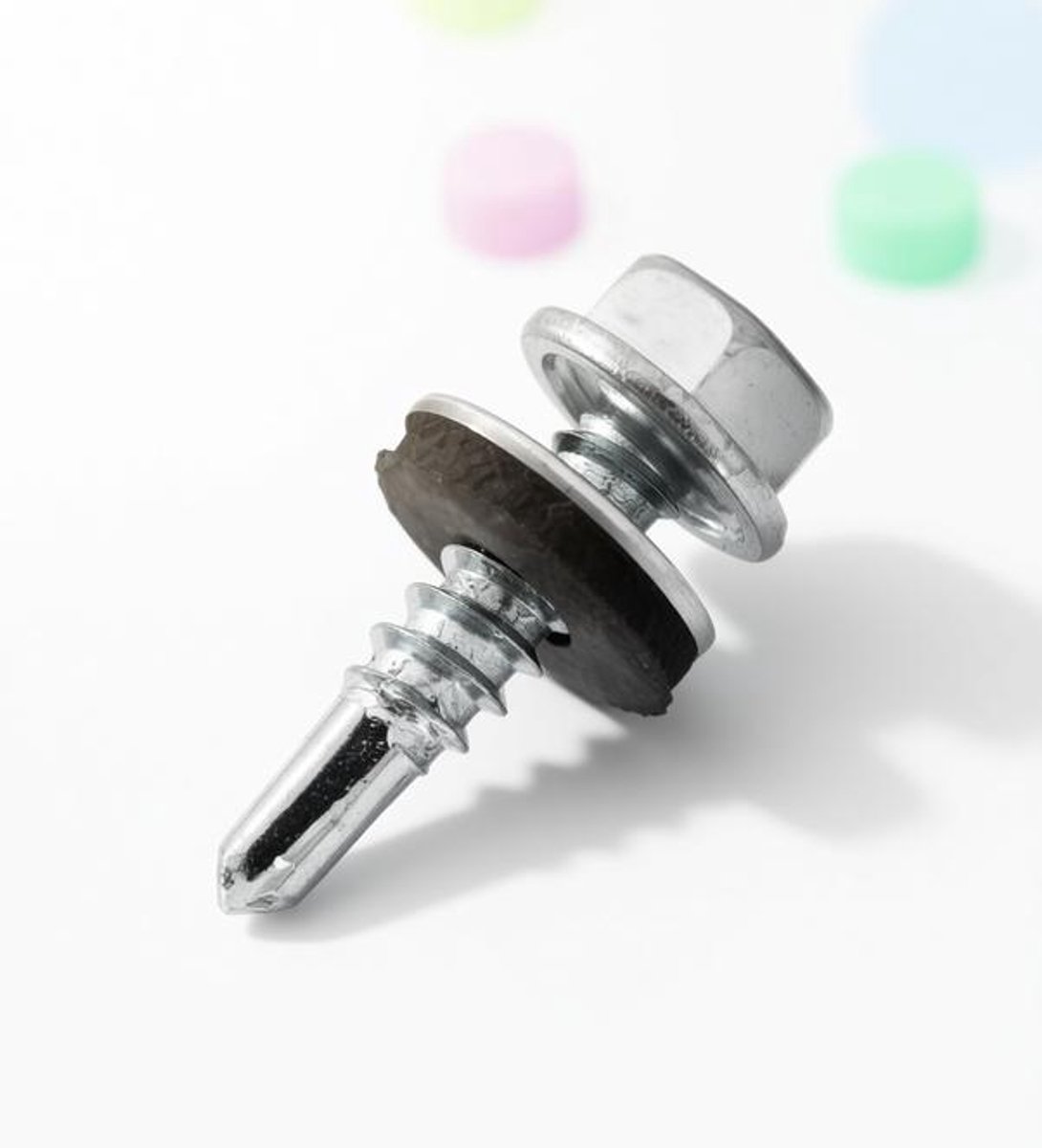 ElleMooi Zelftappende Schroeven Zeskant Boorschroeven M4 4,8x19 mm - Pack 400 - Met Onderlegplaat en Rubberpening - Voor Metaal