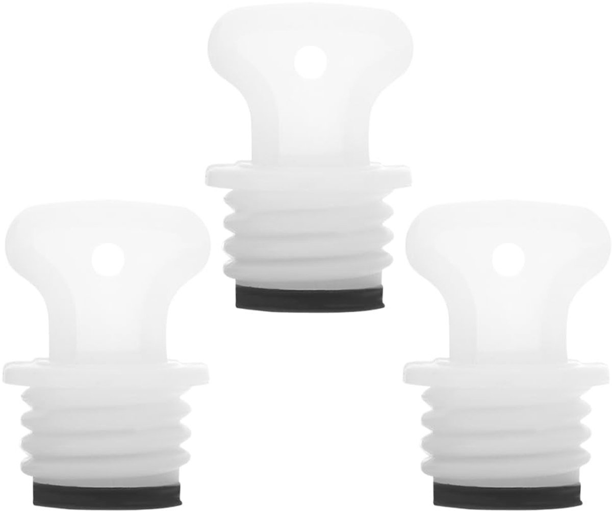 Dailygoods- Warmwaterkruik Stopperset - Vervangingsdop - Sluiting voor Waterflessen - Rubber - Praktische Set - Reserveonderdelen - Waterzak