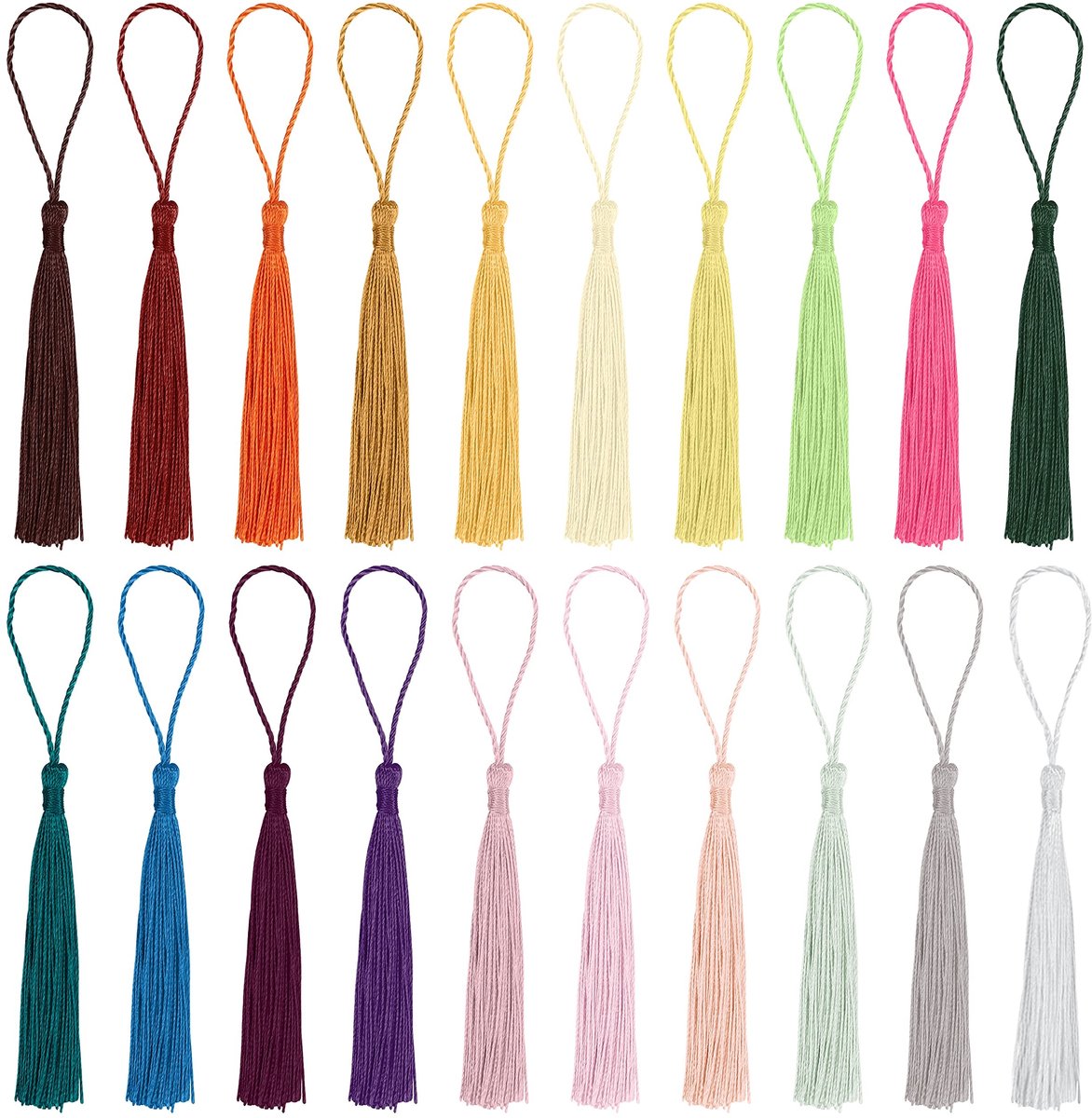 Dailygoods- Boekenlegger Magnetisch - 300 Stuks - Zijden Flossen - Kleurrijke Boekenleggers - DIY Projecten - Sieraden Maken - 13 cm Lengte - Flosjes