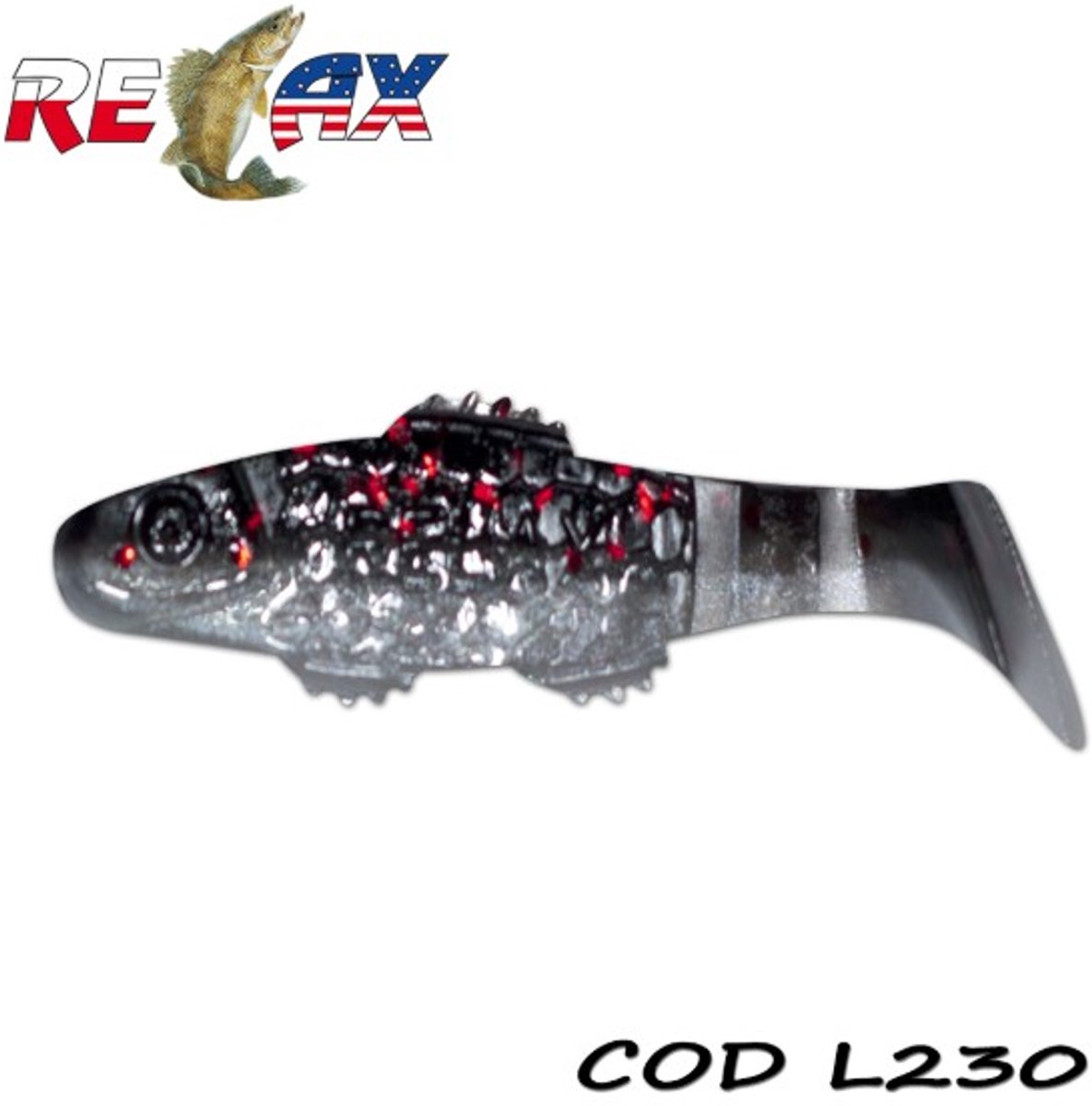 Relax Lures Clonay Grey White Glitter (4.5cm)