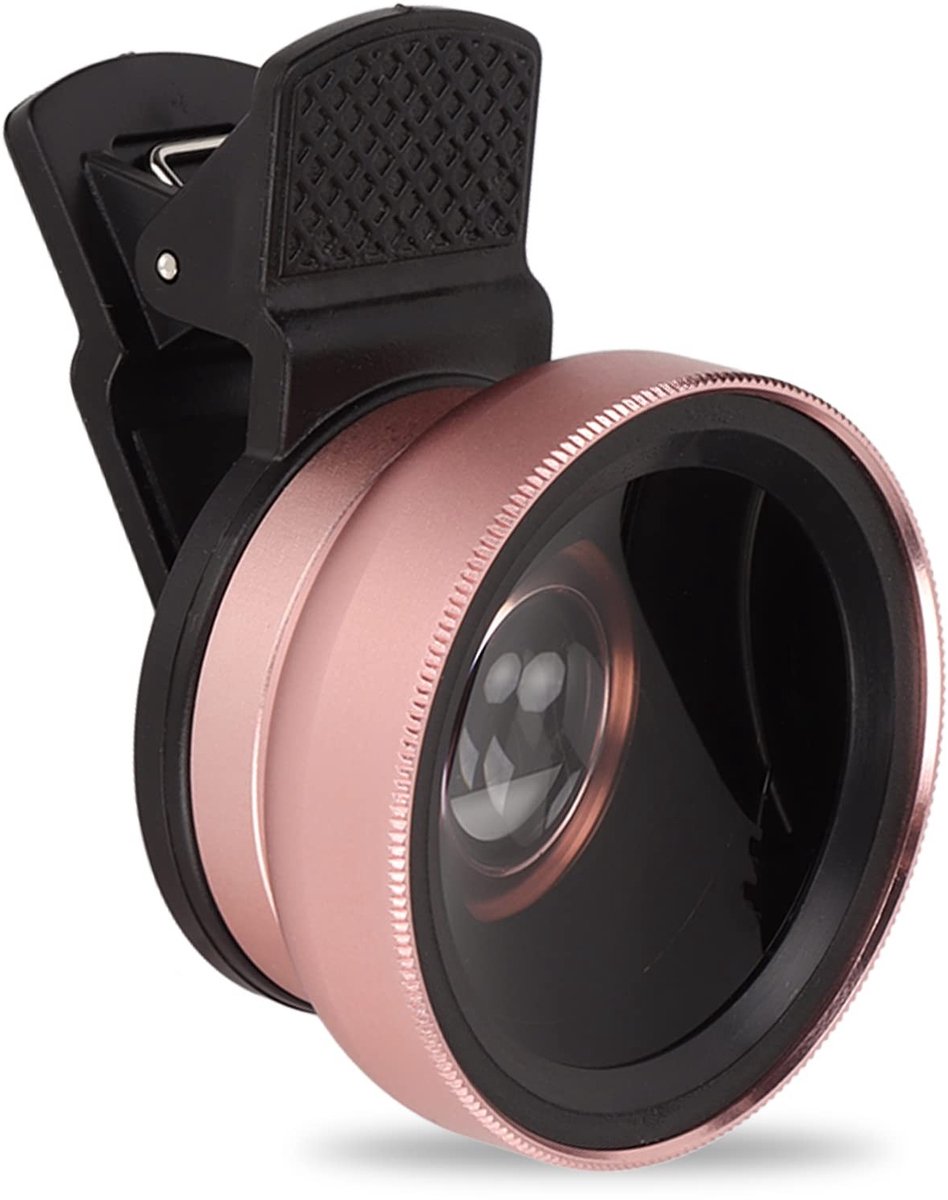 Dailygoods- Telefoonlens 2-in-1 Professionele HD - 0.45X Ultragroothoek - 12.5X Macrolens - Afneembare Lens - Geschikt voor iPhone 13/12/11/Xs/Xr/8/7/6s Plus - Camera Lens