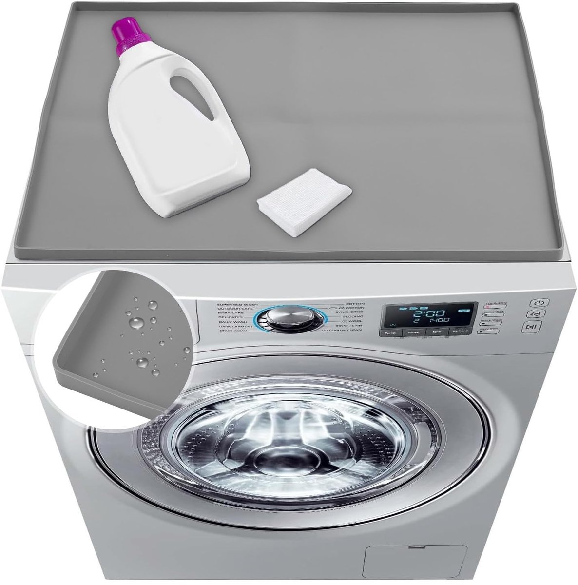 Dailygoods- Was-droogmat Antislip - Waterdicht - Siliconen - Hittebestendig - Gemakkelijk schoon te maken - Duurzaam en opvouwbaar - Wasmat