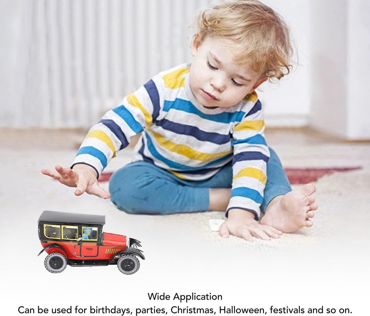 Dailygoods- Opwindspeelgoedauto Stevig Blikmateriaal - Buitenspeelgoed - Speelgoed Auto - Speelgoed Autootjes - Voor Verjaardagen - Eenvoudig te Gebruiken - Speelgoedauto