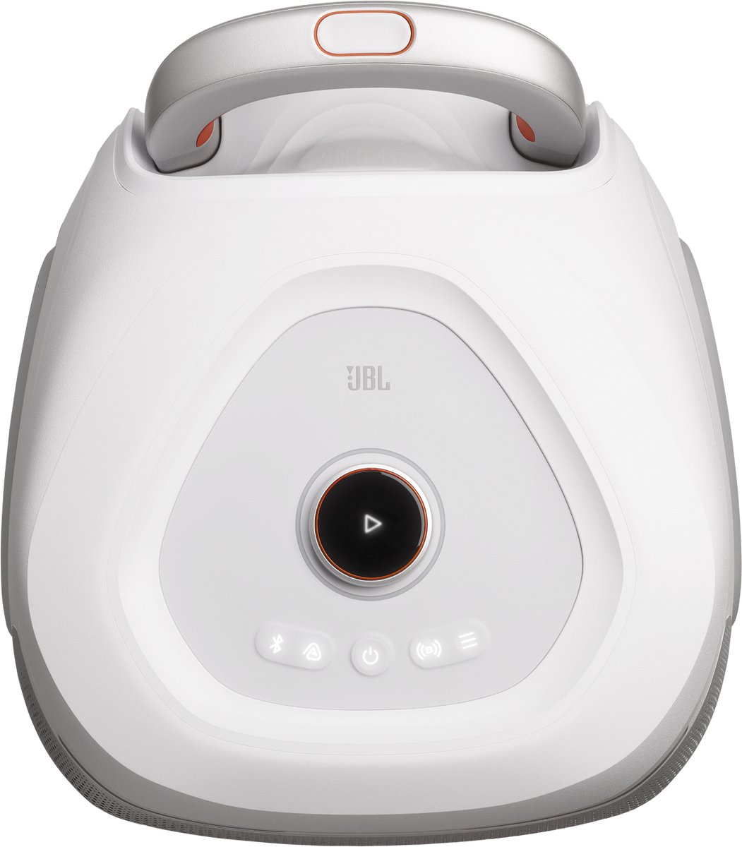 JBL PartyBox 330 - NIEUW - Draadloze Bluetooth Party Speaker – Op Wielen – Uitschuifbare Handgreep - Spatwaterdicht - LED verlichting - 18 uur - Wit thumbnail 3