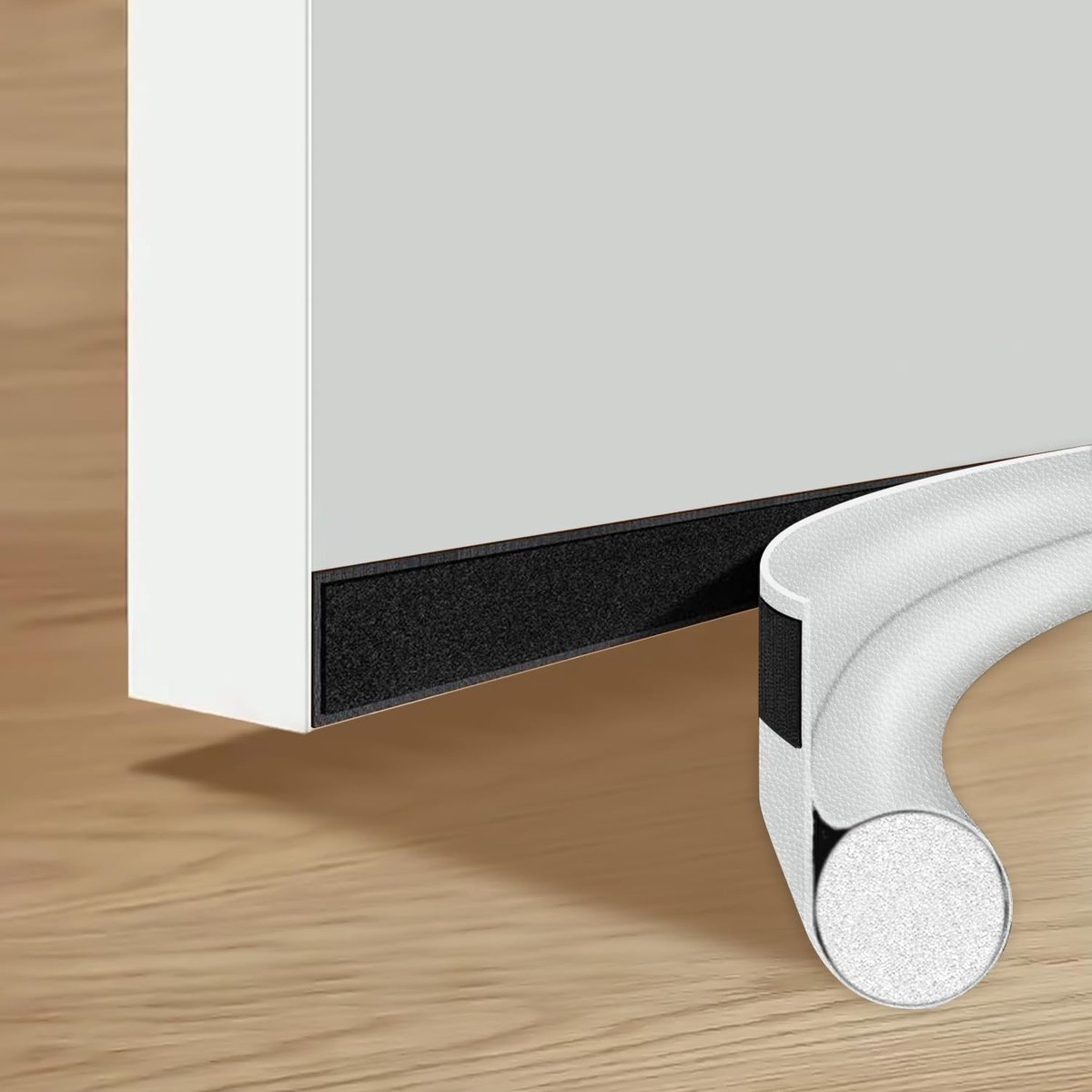 Dailygoods- Tochtstrip voor Deuren - Geluidsreductie - Energiezuinig - Stofdicht - Tochtstopper - Onder Deur - Verhoogt Comfort - Deurdichtstrip