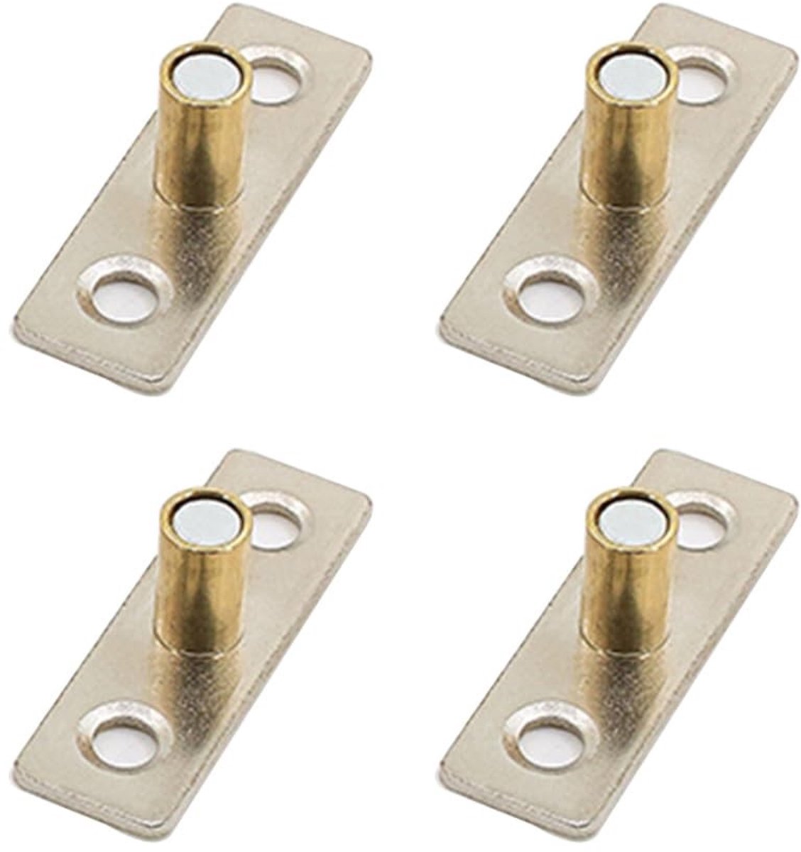Dailygoods- Schuifdeurroller Metalen Vloergeleider - 4 Stks - Glazen Schuifdeuren - Schuurdeur Accessoires - 8mm Diameter - Soepele Beweging