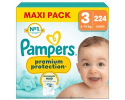 Pampers - Premium Protection - Maat 3 - Mega Pack - 224 luiers - 6/10 KG