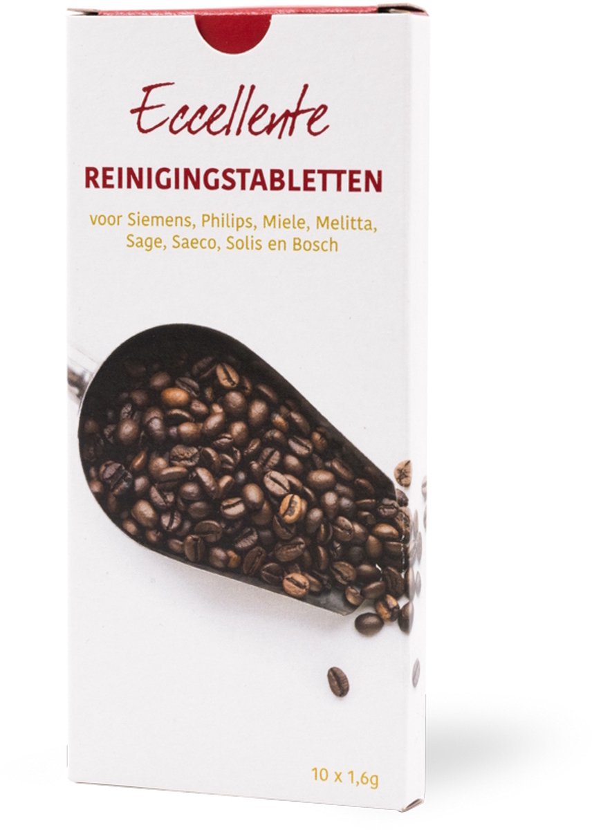 ECCELLENTE reinigingstabletten voor espressomachine en koffiemachine - 10 stuks voor 10x reinigen
