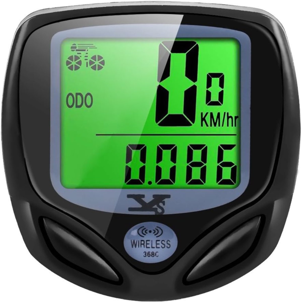Nexvo® Kilometerteller Fiets - Kilometerteller - Zwart- 5cm x 5cm x 2cm