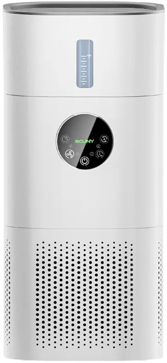 LUMÈ STORE Luchtreiniger & Luchtbevochtiger 2-in-1 – HEPA H13 Filter – Tegen Allergie, Rook & Huisdierenhaar – Stil – 35-60m – Wit