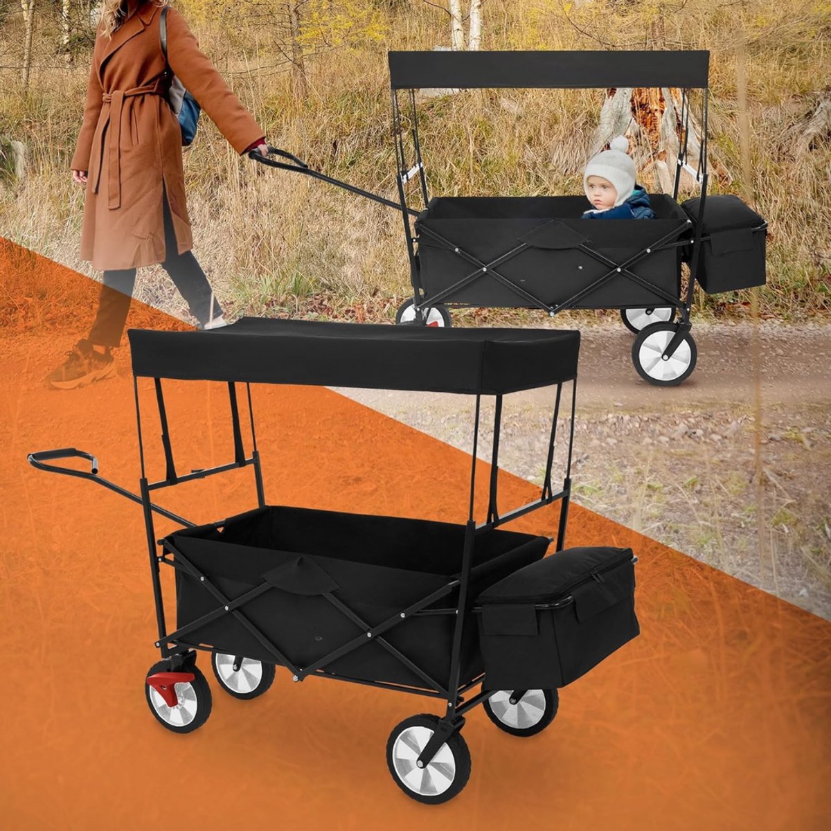 DYNA® Transportwagen - Steekwagen - Meubelroller - Zwart - 170cm x 53cm x 104cm