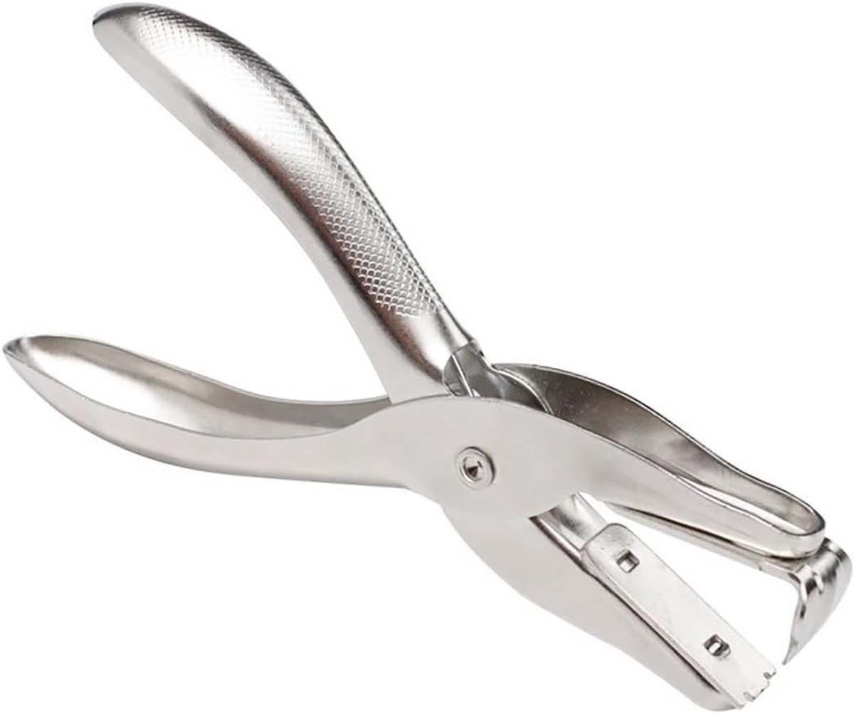 Nietverwijderaar Roestvrijstaal - Ontnieter Tang - Documenten Ontnieten - Ergonomisch Gripontwerp - Middelgroot - Zilver