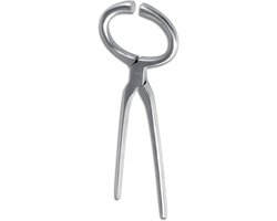 Hoefonderzoektang - Paardenklem - Hoefinspectie - Roestvrij staal - 33 cm - Zilver