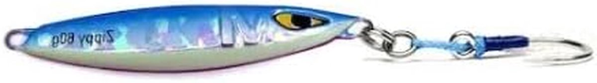 Zippy Jig - Kunstaas Loodkop - Lange Afstand Werpen - Fladdert en Knippert - 60 Gram - Rood Chroom