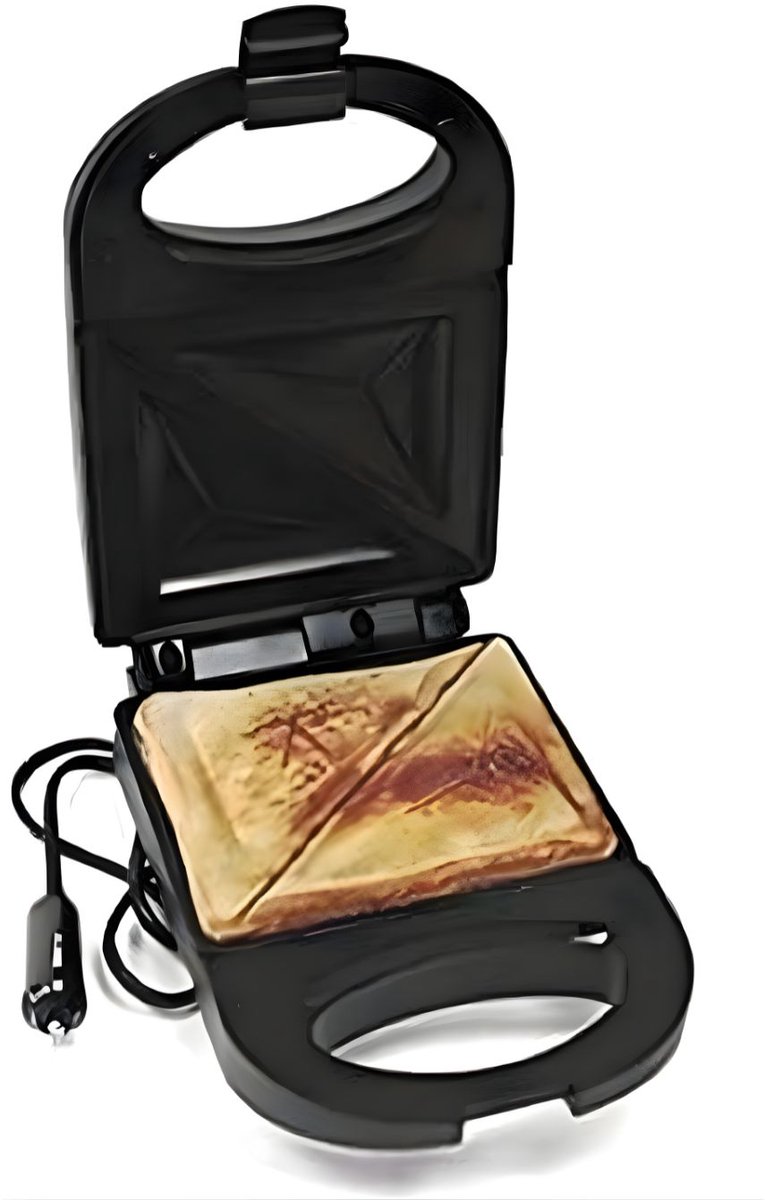 DnA® Tosti-ijzers - Tosti Apparaat - Tosti Ijzer - Zwart - 9cm x 22cm x 14cm