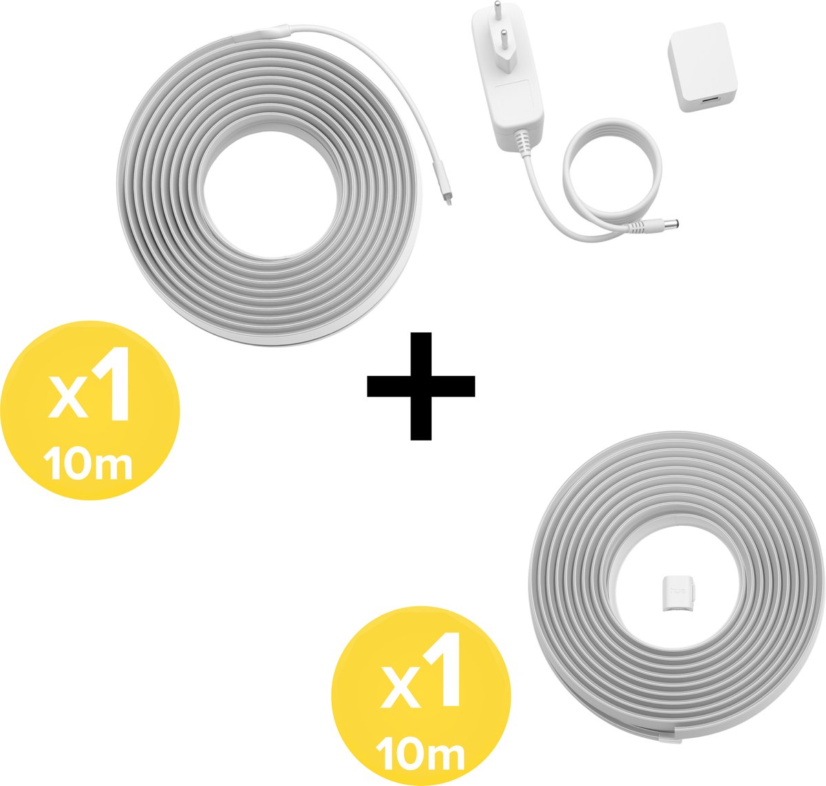 Philips Hue Flux LED strip 20 Meter - Wit en Gekleurd Licht - Light Strip - Incl. Voedingskabel - Hue White and Color Ambiance — afbeelding 3