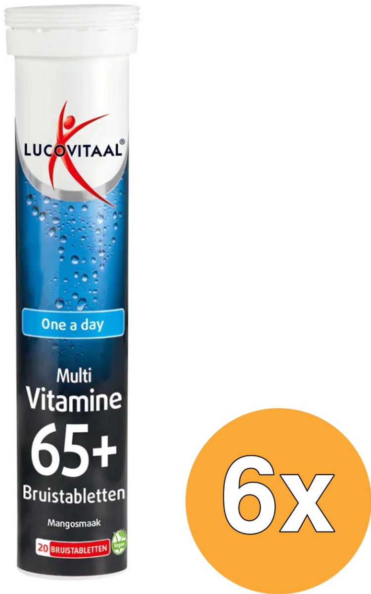 6x Lucovitaal Multi 65+ (20 bruistabletten)