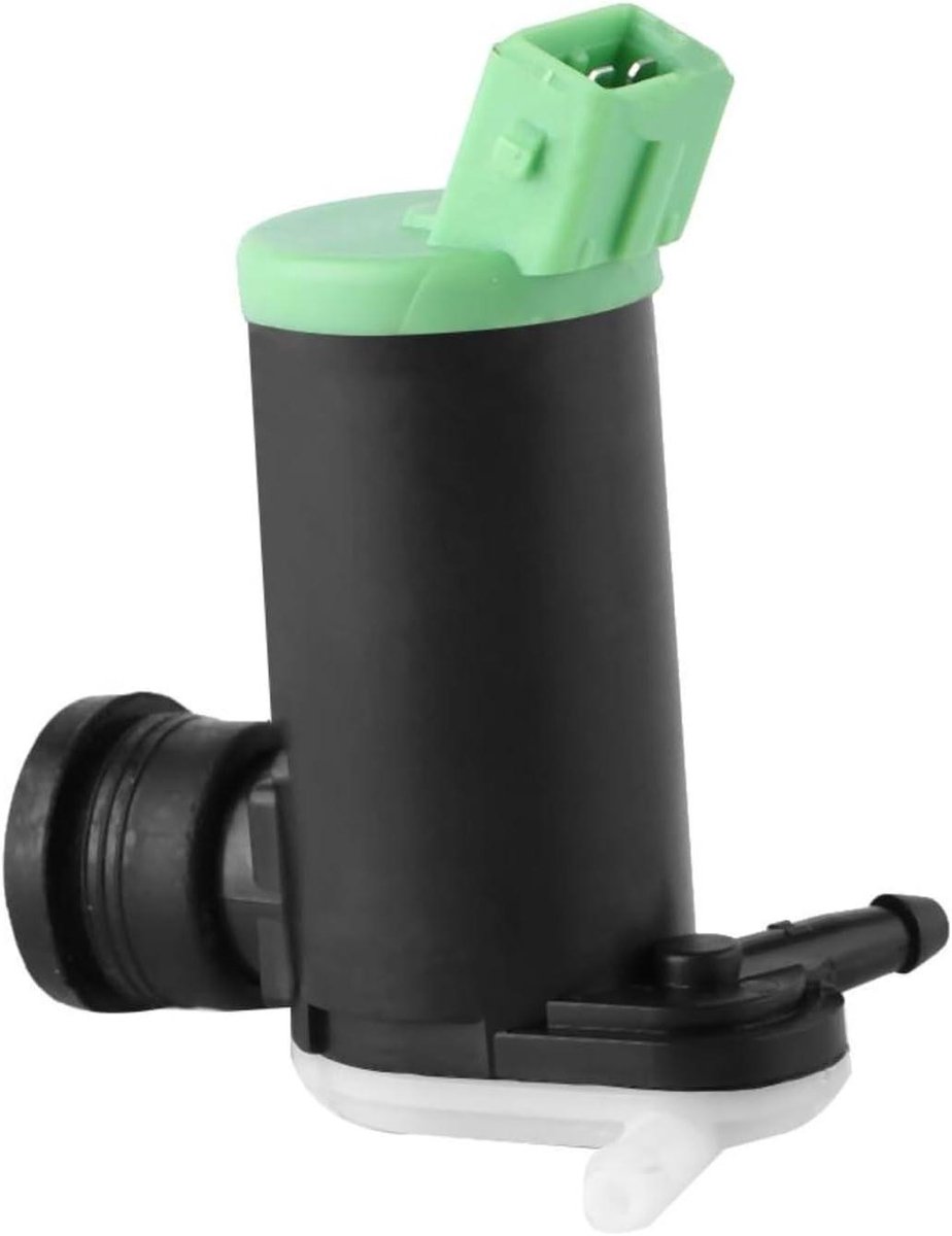 Ruitenwaspomp - Ruitensproeierpomp - Auto Ruiten Reinigen - Krachtige 2-pins pomp - 1 stuk - Zwart groen