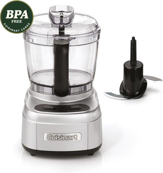 Cuisinart - Mini Prep Pro - Compacte mini keukenmachine - Mixer - Pulsefunctie en druppelgaten - Zilver - 900ml