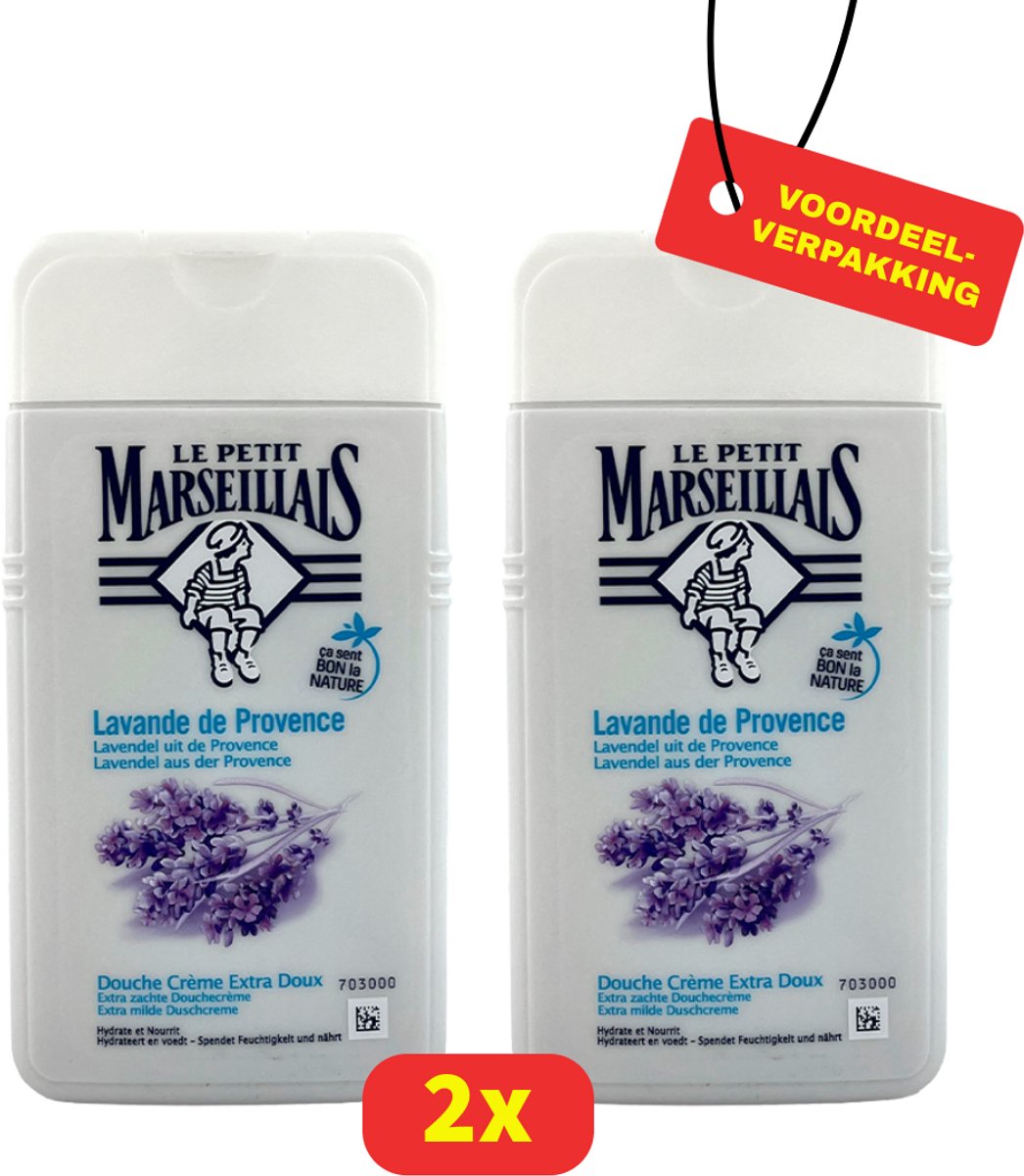 Le Petit Marseillais - extra zachte douchecrème - hydraterend - 2x - Voordeelverpakking!