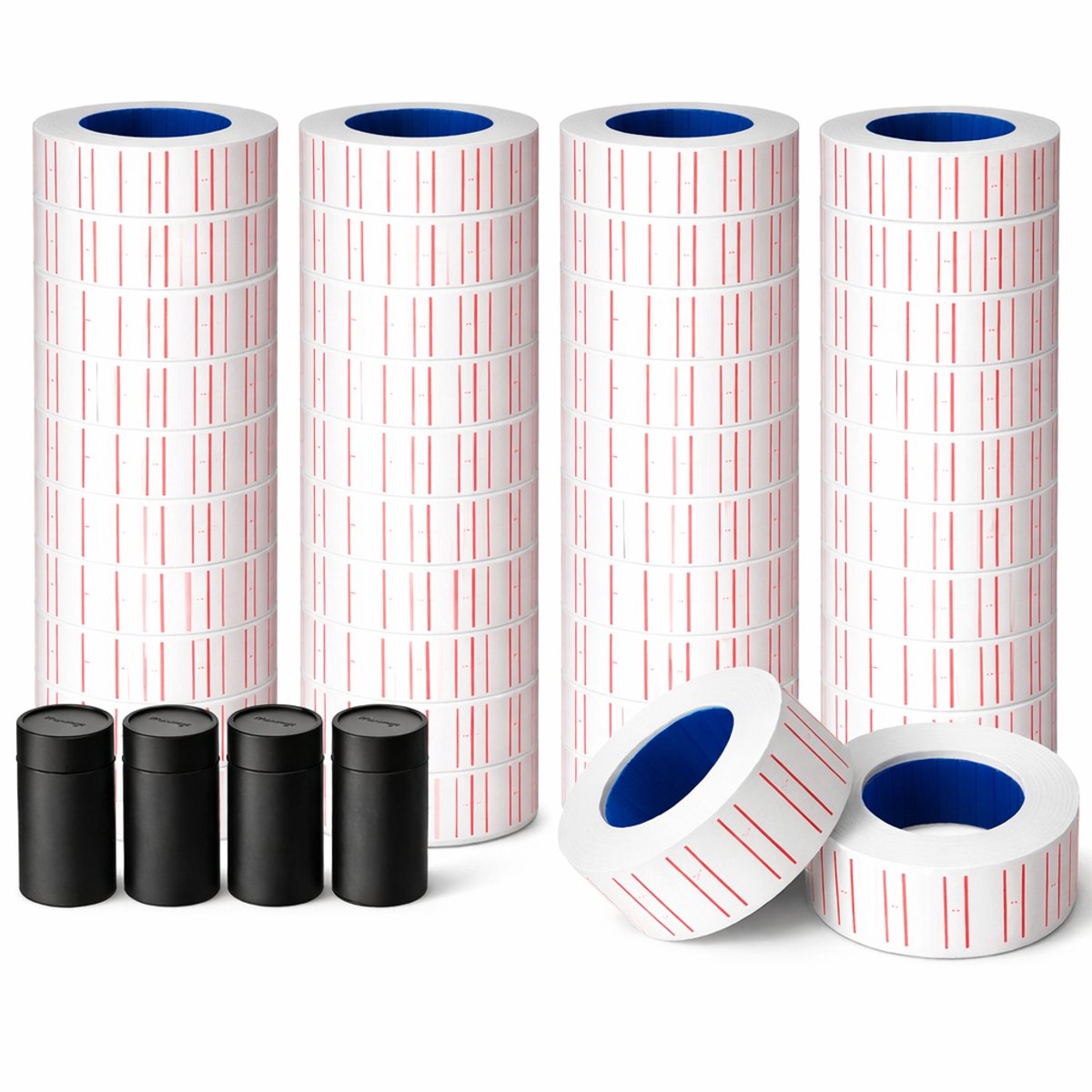 Prijsrol stickers - Prijsrollen voor prijstang - 23 x 15mm - 20.000 stuks + 4 Navulinktrollen
