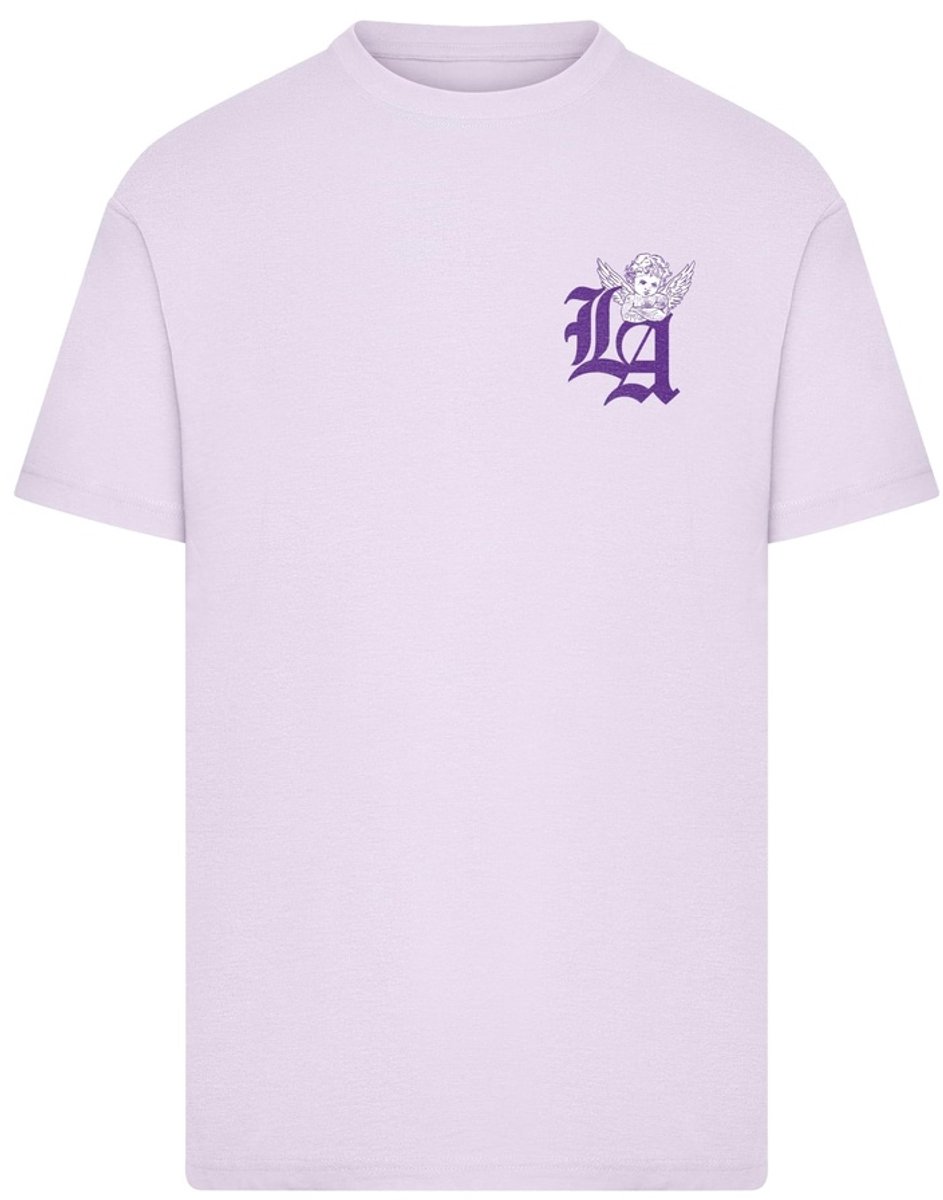 Mister Tee Guardian Angel Of LA Heren Tshirt XS Paars