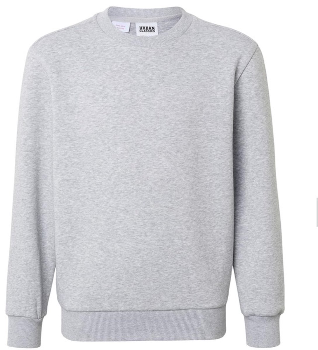 Urban Classics Fluffy crewneck Sweater/trui kids Kids 134/140 Grijs