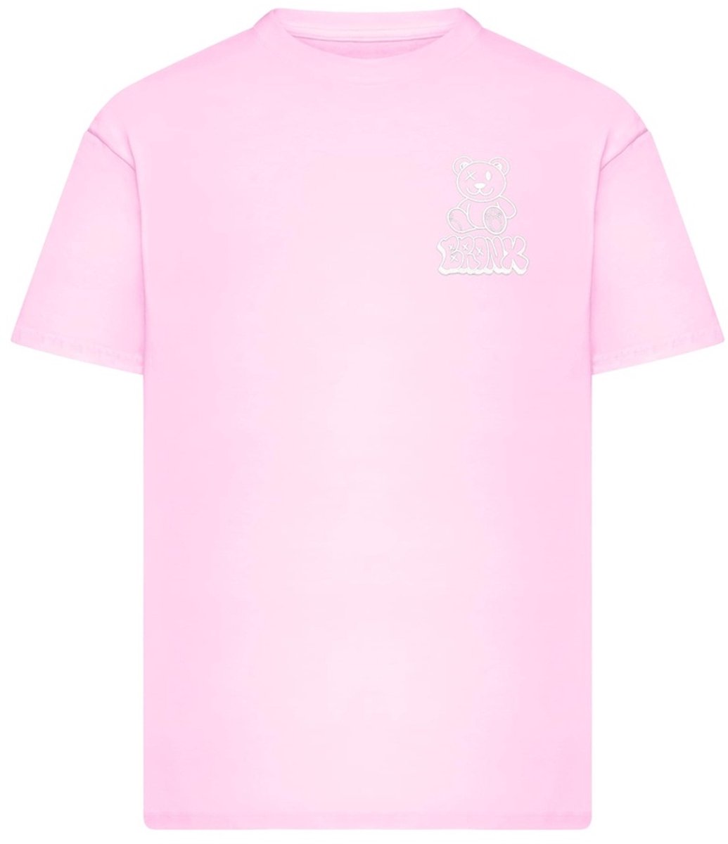 Mister Tee The Bear Of The Hood EMB Heren Tshirt S Roze