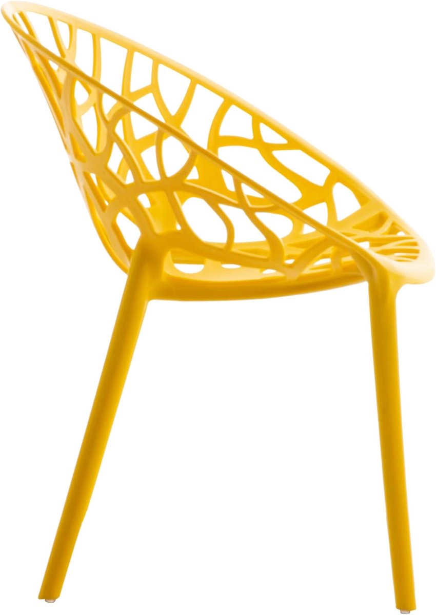 Stapelbare Tuinstoelen Set van 2 - 60x59x80 cm - 2 – Weerbestendige Kunststof Tuinstoelen - Medahomestore