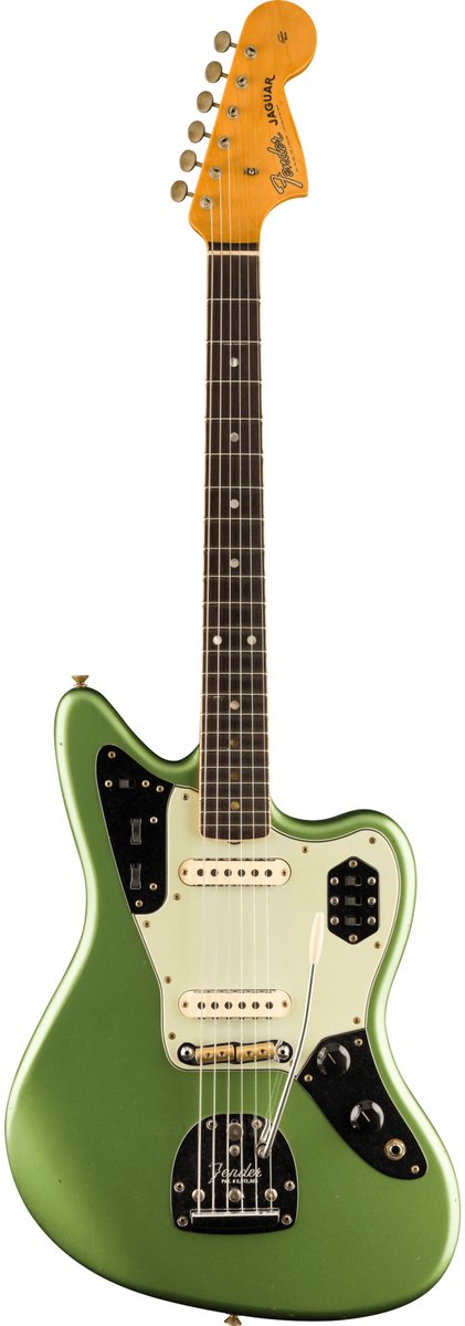 Fender 1965 Jaguar JRN RW Super Faded Olive Green Metallic - Custom elektrische gitaar