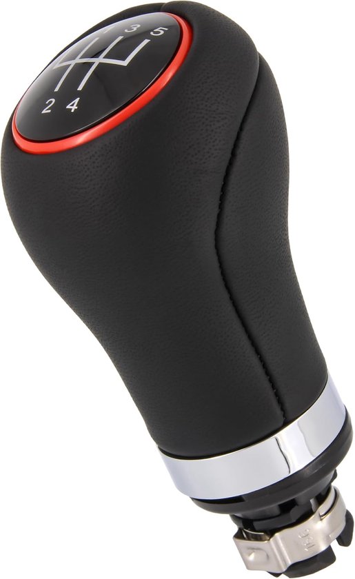 Versnellingspook - Schakelhendel - Auto Interieur - Plug & Play Installatie - 5 versnellingen - Zwart Rood — afbeelding 4