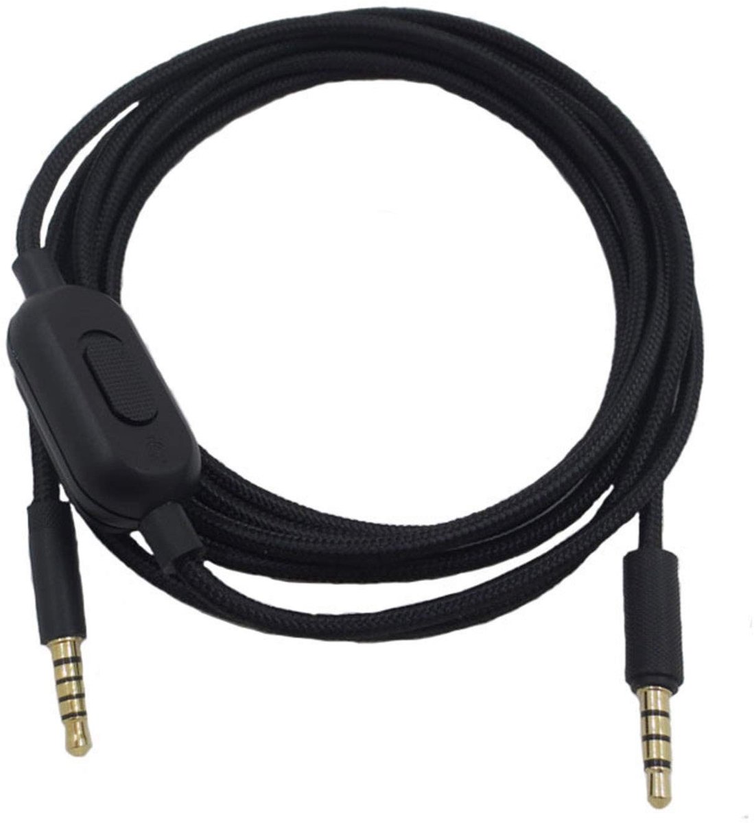 SPHProducts - G433 Headset Audiokabel Vervanging - Gaming Headset Verlengkabel - Bedieningsschakelaar - 2 Meter - Hoogwaardige Geluidskwaliteit - Gesc