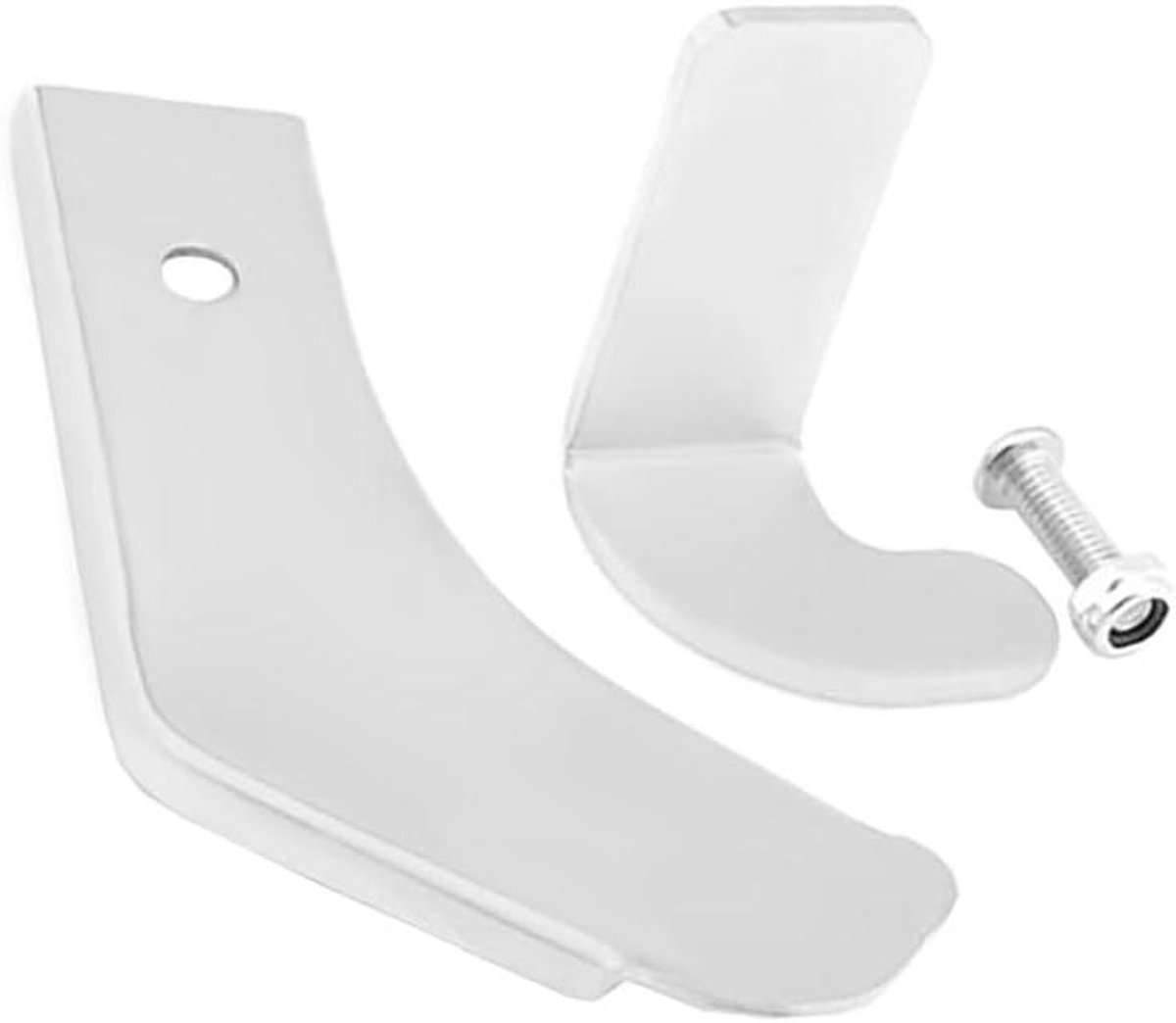 Motorcycle Stand Extension - Voetsteun Verlenging - Stabiel Parkeren - Ergonomisch Ontwerp - 15 x 8 x 5 cm - Chroom