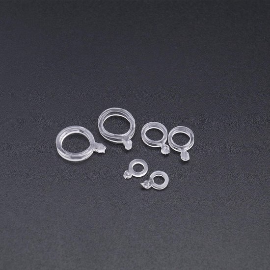 Allecto - 300 Stuks Pellet Aas Bands - Elastische Bands - Transparant - Karper Vissen Accessoires - Haar Rigs Haken - Voor Aas van 2-10 mm van Allecto — afbeelding 3