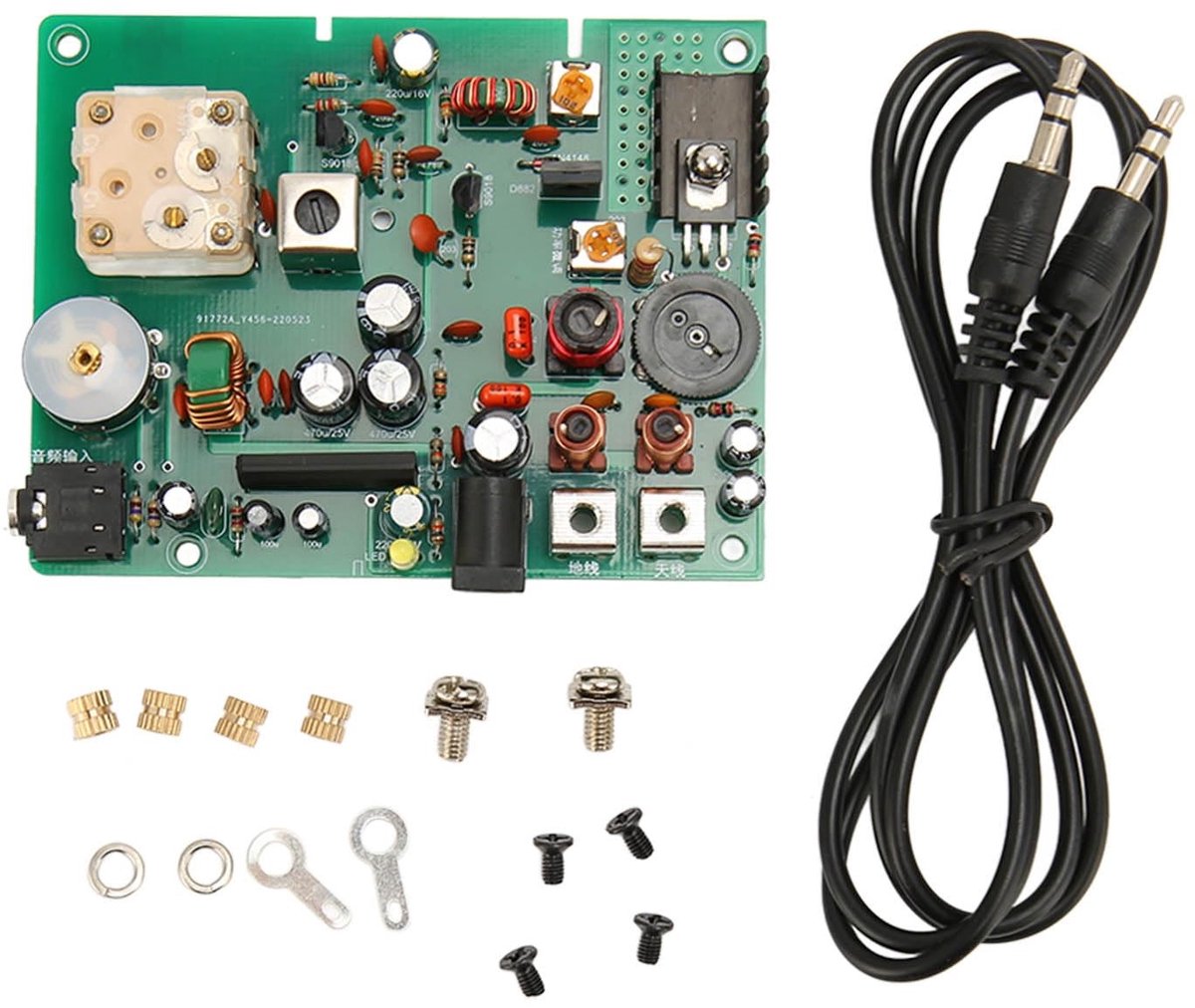Vt products - 530-1600 KHZ Radio Middengolfzenderkit - Doe-het-zelf zenderkit - Ideaal voor schoolexperimenten - Verstelbare 20-500 MW AM-zender - Ges