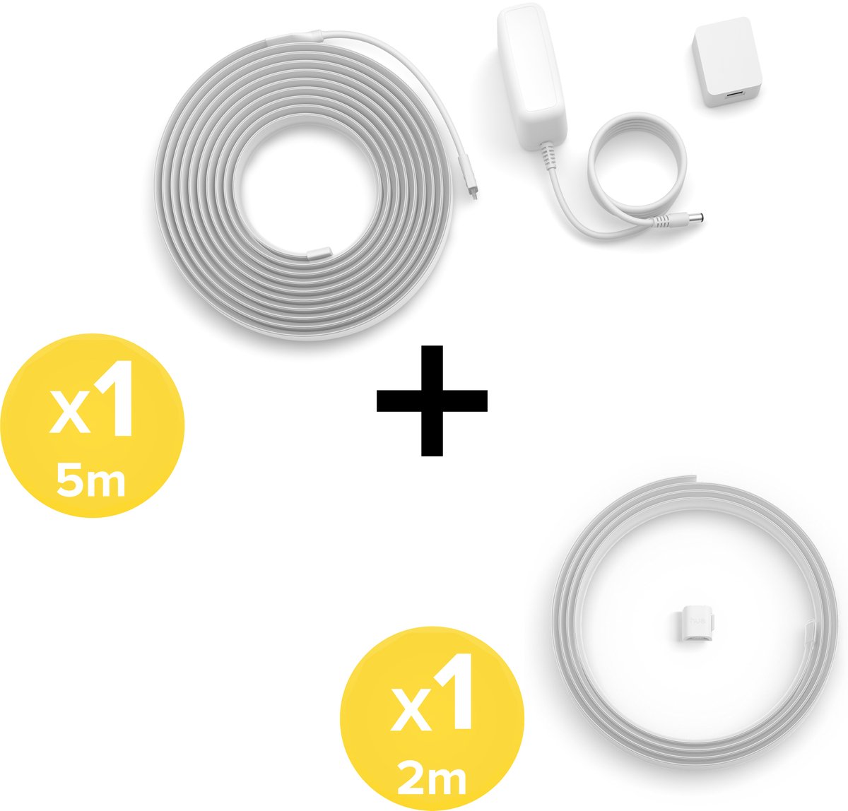 Philips Hue Flux LED strip 7 Meter - Wit en Gekleurd Licht - Light Strip - Incl. Voedingskabel - Hue White and Color Ambiance — afbeelding 3